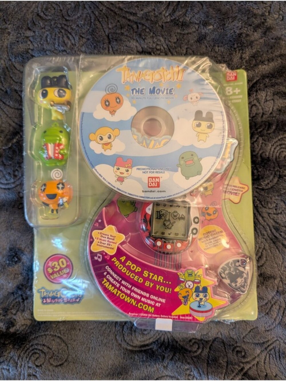TAMAGOTCHI V6 Music Star DVD Movie 3 Figures Charm Pick